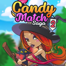 Vượt nhiều cấp độ trong trò chơi Candy Match Saga 2